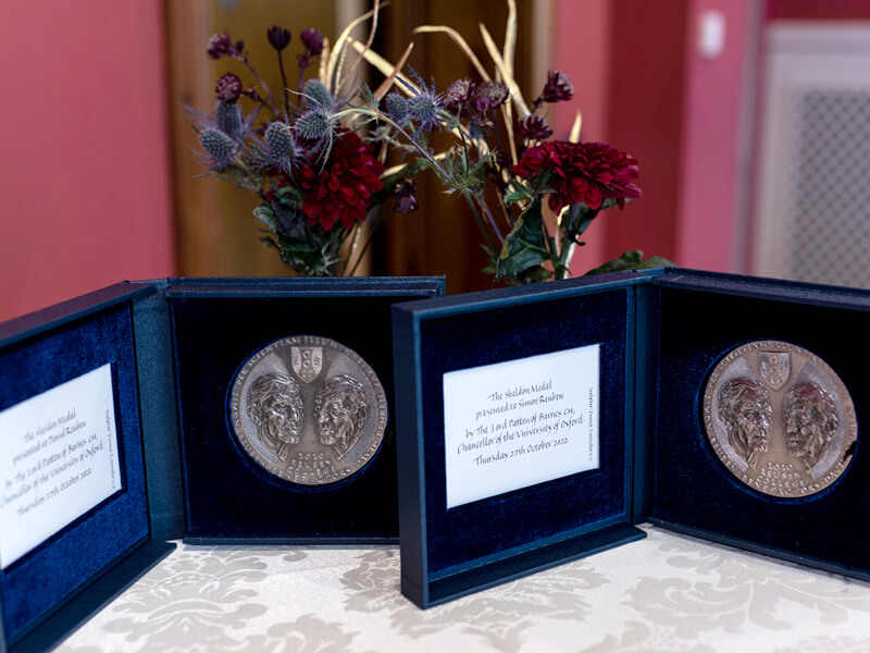 SIMON REUBEN AND DAVID REUBEN'S SHELDON MEDALS. CREDIT: CYRUS MOWER PHOTOGRAPHY